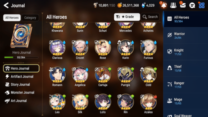 [GLOBAL] [INSTANT] Epic 7 Seven 3ML 4LIM Apocalypse Ravi Luluca Ray Seaside Bellona Fairytale Tenebria Baiken Elphelt + ML Mystics pulls + 20 Speed Aged Starter Account-Mobile Games Starter