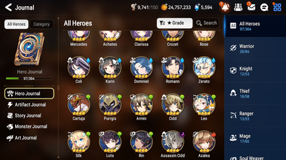 [GLOBAL] [INSTANT] Epic 7 Seven 3ML 4LIM Straze Faithless Lidica Fallen Cecilia Seaside Bellona Fairytale Tenebria Luna Baiken + ML pulls Mystics + 20 Speed Aged Starter Account-Mobile Games Starter