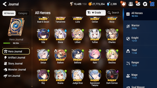 [GLOBAL] [INSTANT] Epic 7 Seven 3ML 4LIM Successor Taeyou Dark Corvus Judge Kise Baiken Dizzy Cerise Luna + ML pulls Mystics + 20 Speed Aged Starter Account-Mobile Games Starter