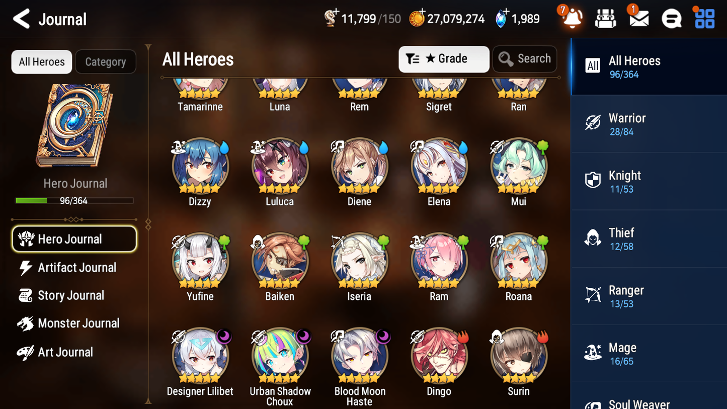 [GLOBAL] [INSTANT] Epic 7 Seven 3ML 5LIM Designer Lilibet Choux Haste Luna Dizzy Baiken Diene Rem+ ML pulls Mystics+20 Speed Starter Account-Mobile Games Starter