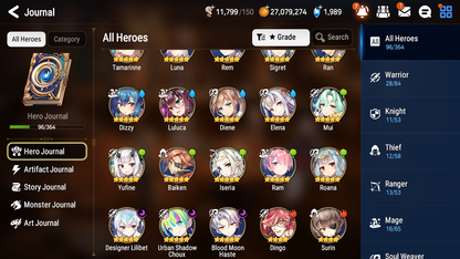 [GLOBAL] [INSTANT] Epic 7 Seven 3ML 5LIM Designer Lilibet Choux Haste Luna Dizzy Baiken Diene Rem+ ML pulls Mystics+20 Speed Starter Account-Mobile Games Starter