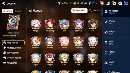 [GLOBAL] [INSTANT] Epic 7 Seven 3ML Abyssal Yufine Apocalypse Ravi Maid Chloe + ML pulls + 20 Speed + Name Starter Account-Mobile Games Starter