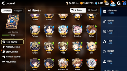 [GLOBAL] [INSTANT] Epic 7 Seven 3ML Abyssal Yufine Apocalypse Ravi Maid Chloe + ML pulls + Name Starter Account-Mobile Games Starter