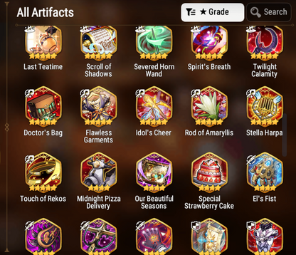 [GLOBAL] [INSTANT] Epic 7 Seven 3ML Abyssal Yufine Designer Lilibet Urban Shadow Choux Angel Angelica + 63ML pulls 11k skystones 1300 mystics+ Name Starter Account-Mobile Games Starter
