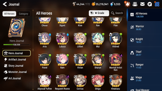 [GLOBAL] [INSTANT] Epic 7 Seven 3ML Abyssal Yufine Requiem Roana Ken + 63ML pulls 9k skystones 1250 mystics+ 20 Speed + Name Starter Account-Mobile Games Starter
