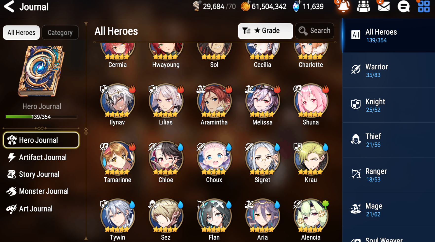 [GLOBAL] [INSTANT] Epic 7 Seven 3ML Abyssal Yufine Top Model Luluca Architect Laika + 63ML pulls 11k skystones 1300 mystics+ Name Starter Account-Mobile Games Starter