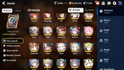 [GLOBAL] [INSTANT] Epic 7 Seven 3ML Abyssal Yufine Top Model Luluca Architect Laika + 77ML pulls 11k skystones 1300 mystics+ 20 Speed +Name Starter Account-Mobile Games Starter