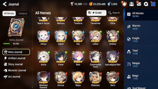 [GLOBAL] [INSTANT] Epic 7 Seven 3ML Apocalypse Ravi Commander Pavel Mediator Kawerik + ML Mystics pulls + 20 Speed Aged Starter Account-Mobile Games Starter