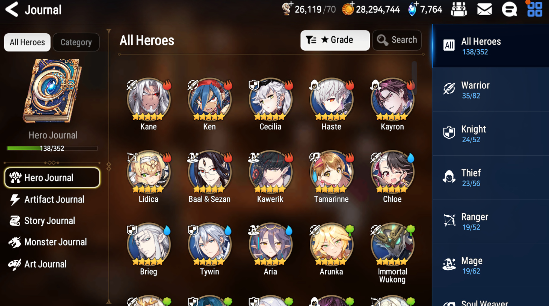 [GLOBAL] [INSTANT] Epic 7 Seven 3ML Boss Arunka Requiem Roana Faithless Lidica + ML pulls + Name Starter Account-Mobile Games Starter
