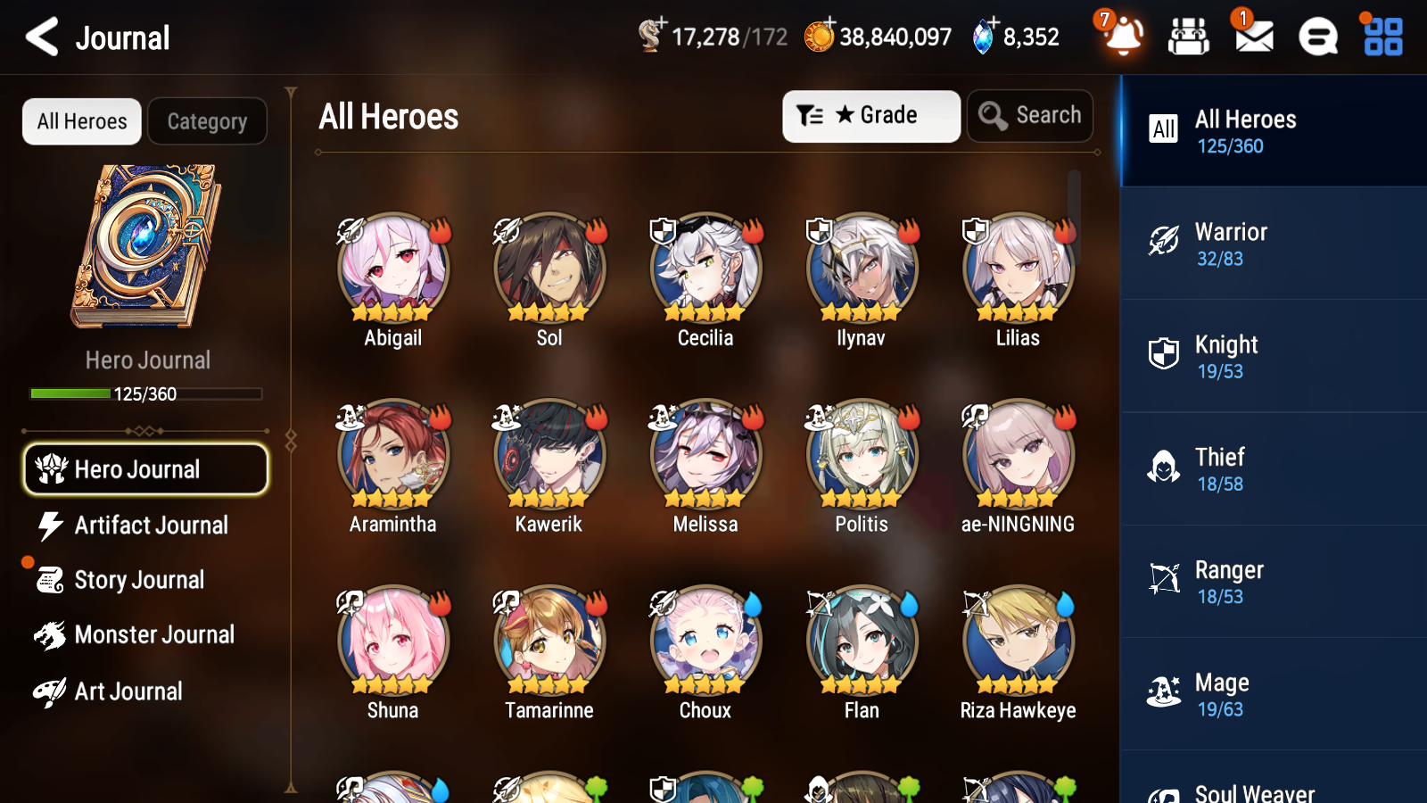 [GLOBAL] [INSTANT] Epic 7 Seven 3ML Bystander Hwayoung Specter Tenebria Ken+ 40ML pulls + 20 Speed +Name Starter Account-Mobile Games Starter