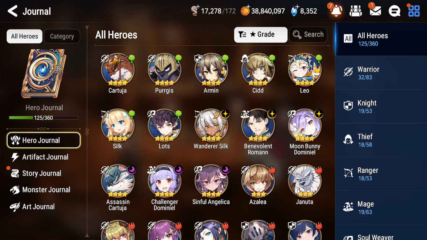 [GLOBAL] [INSTANT] Epic 7 Seven 3ML Bystander Hwayoung Specter Tenebria Ken+ 40ML pulls + 20 Speed +Name Starter Account-Mobile Games Starter