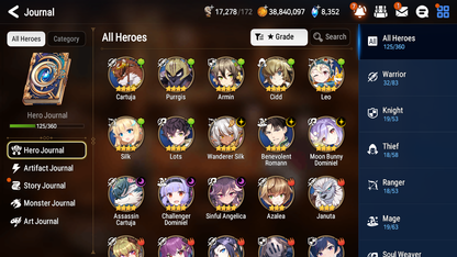 [GLOBAL] [INSTANT] Epic 7 Seven 3ML Bystander Hwayoung Specter Tenebria Ken+ 40ML pulls + 20 Speed +Name Starter Account-Mobile Games Starter