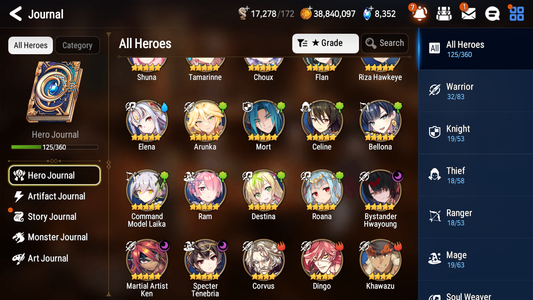 [GLOBAL] [INSTANT] Epic 7 Seven 3ML Bystander Hwayoung Specter Tenebria Ken+ 40ML pulls + 20 Speed +Name Starter Account-Mobile Games Starter