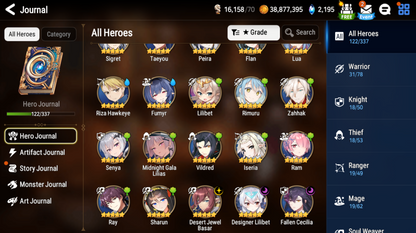 [GLOBAL] [INSTANT] Epic 7 Seven 3ML Designer Lilibet Fallen Cecilia DJ Rimuru Midnight Gala Lilias + ML pulls +Name Starter Account-Mobile Games Starter