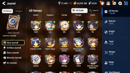 [GLOBAL] [INSTANT] Epic 7 Seven 3ML double Luna (New Moon Luna+Luna) + Arbiter Vildred Ruele + ML pulls + 20 Speed + Name Starter Account-Mobile Games Starter