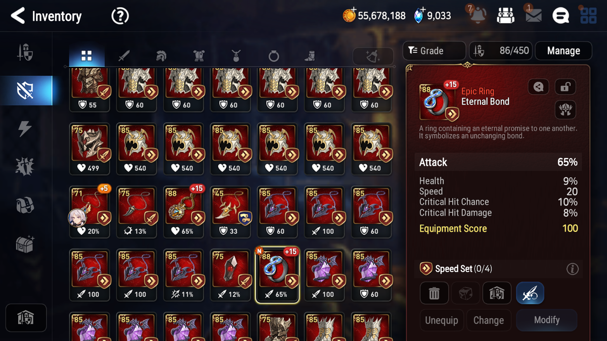[GLOBAL] [INSTANT] Epic 7 Seven 3ML double Luna (New Moon Luna+Luna) + Arbiter Vildred Ruele + 50ML pulls + 2x 20 Speed + Luna Skin + Name Starter Account-Mobile Games Starter