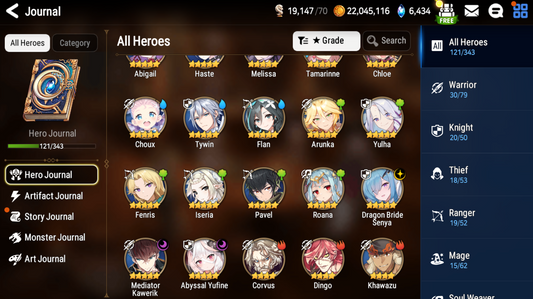 [GLOBAL] [INSTANT] Epic 7 Seven 3ML Dragon Bride Senya Abyssal Yufine Mediator Kawerik + ML pulls + Name Starter Account-Mobile Games Starter