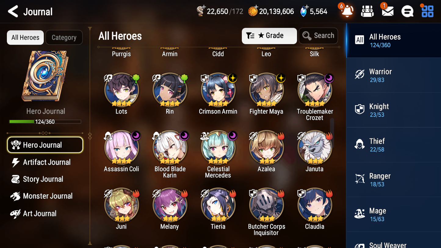 [GLOBAL] [INSTANT] Epic 7 Seven 3ML Empyrean Ilynav Sea Phantom Politis Lidica + 41ML pulls +20 Speed+ Name Starter Account-Mobile Games Starter