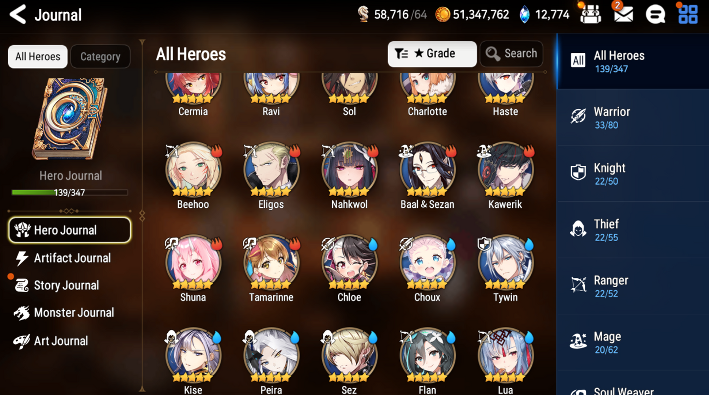 [GLOBAL] [INSTANT] Epic 7 Seven 3ML Harsetti + 66ML pulls 13k skystones 2900 mystics+ Name Starter Account-Mobile Games Starter