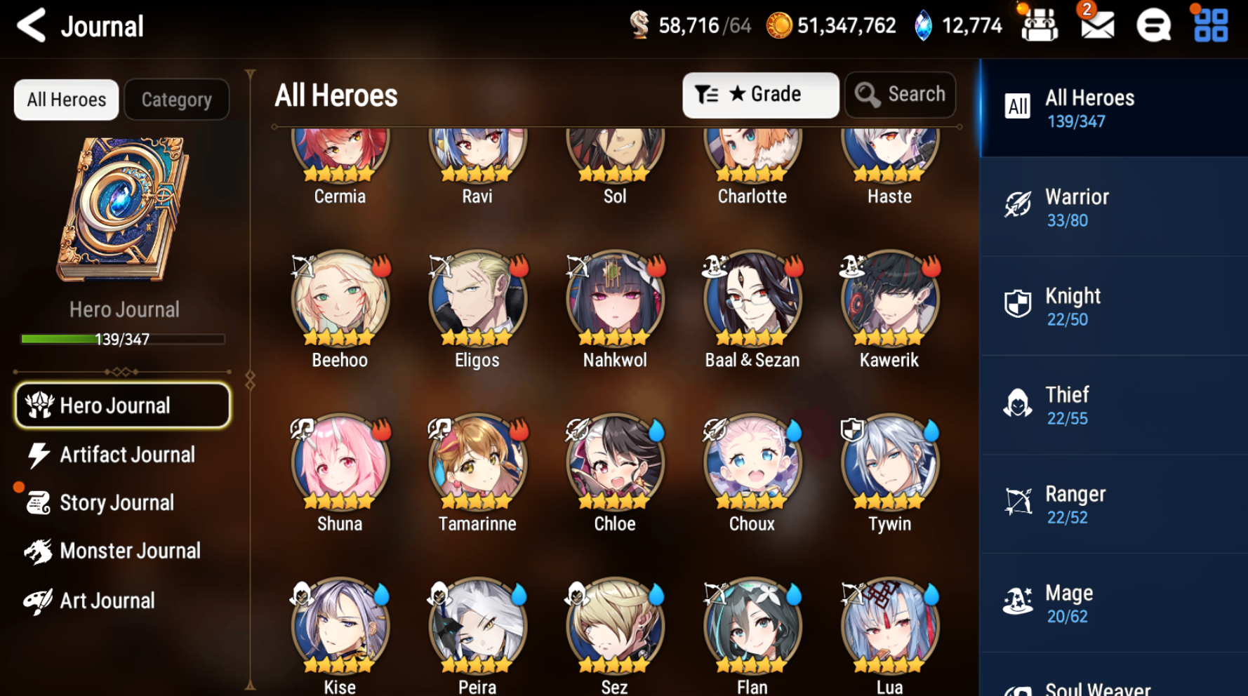 [GLOBAL] [INSTANT] Epic 7 Seven 3ML Harsetti + 66ML pulls 13k skystones 2900 mystics+ Name Starter Account-Mobile Games Starter