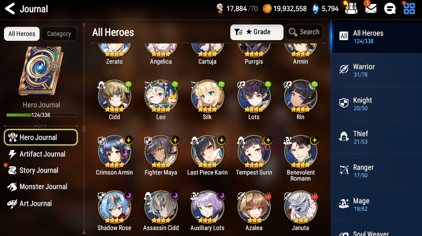 [GLOBAL] [INSTANT] Epic 7 Seven 3ML Harsetti Abyssal Yufine Faithless Lidica + ML pulls + Name Starter Account-Mobile Games Starter