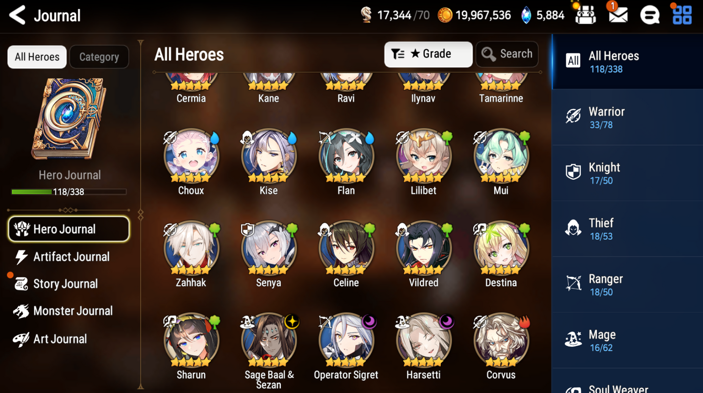 [GLOBAL] [INSTANT] Epic 7 Seven 3ML Harsetti Operator Sigret Sage Baal + ML pulls + Name Starter Account-Mobile Games Starter