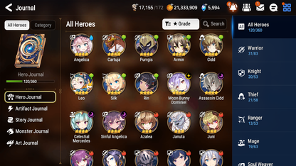 [GLOBAL] [INSTANT] Epic 7 Seven 3ML Harsetti Straze Sharun + 42ML pulls + 20 Speed + Name Starter Account-Mobile Games Starter