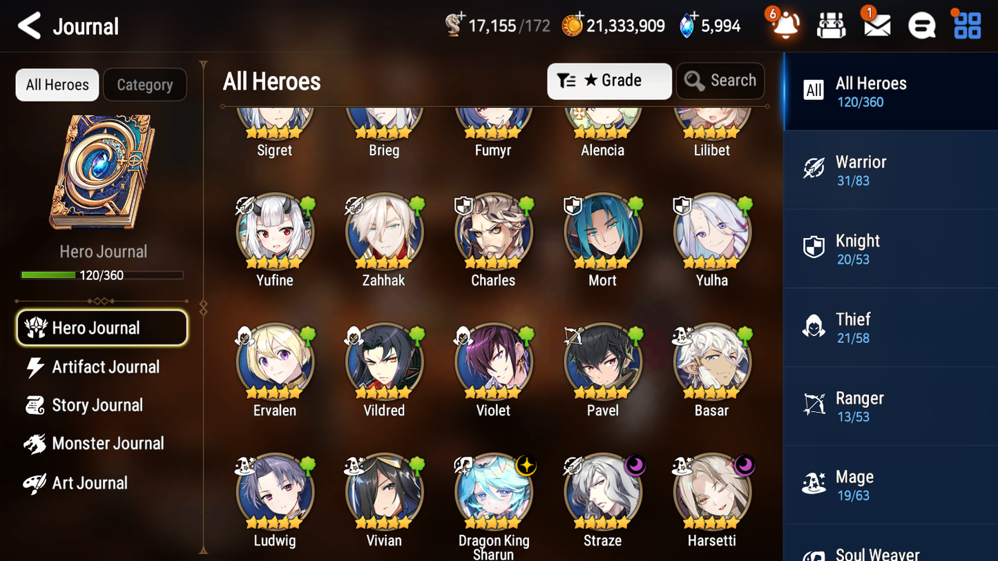 [GLOBAL] [INSTANT] Epic 7 Seven 3ML Harsetti Straze Sharun + 42ML pulls + 20 Speed + Name Starter Account-Mobile Games Starter