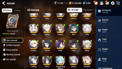[GLOBAL] [INSTANT] Epic 7 Seven 3ML Harsetti Straze Sharun + 42ML pulls + 20 Speed + Name Starter Account-Mobile Games Starter