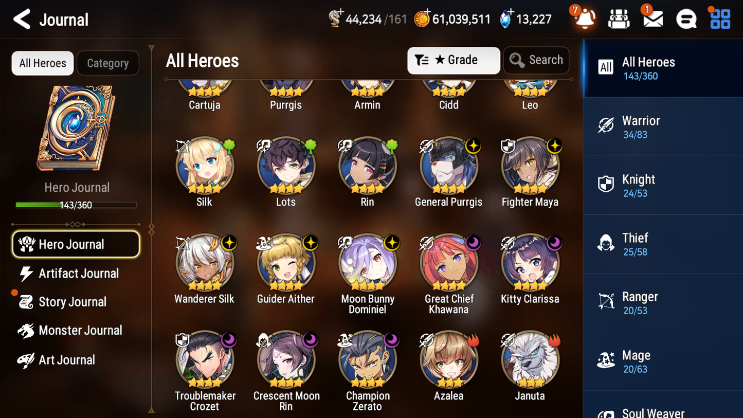 [GLOBAL] [INSTANT] Epic 7 Seven 3ML Hellion Lua DJ Basar + 77ML pulls 13k skystones + 20 Speed + Name Starter Account-Mobile Games Starter