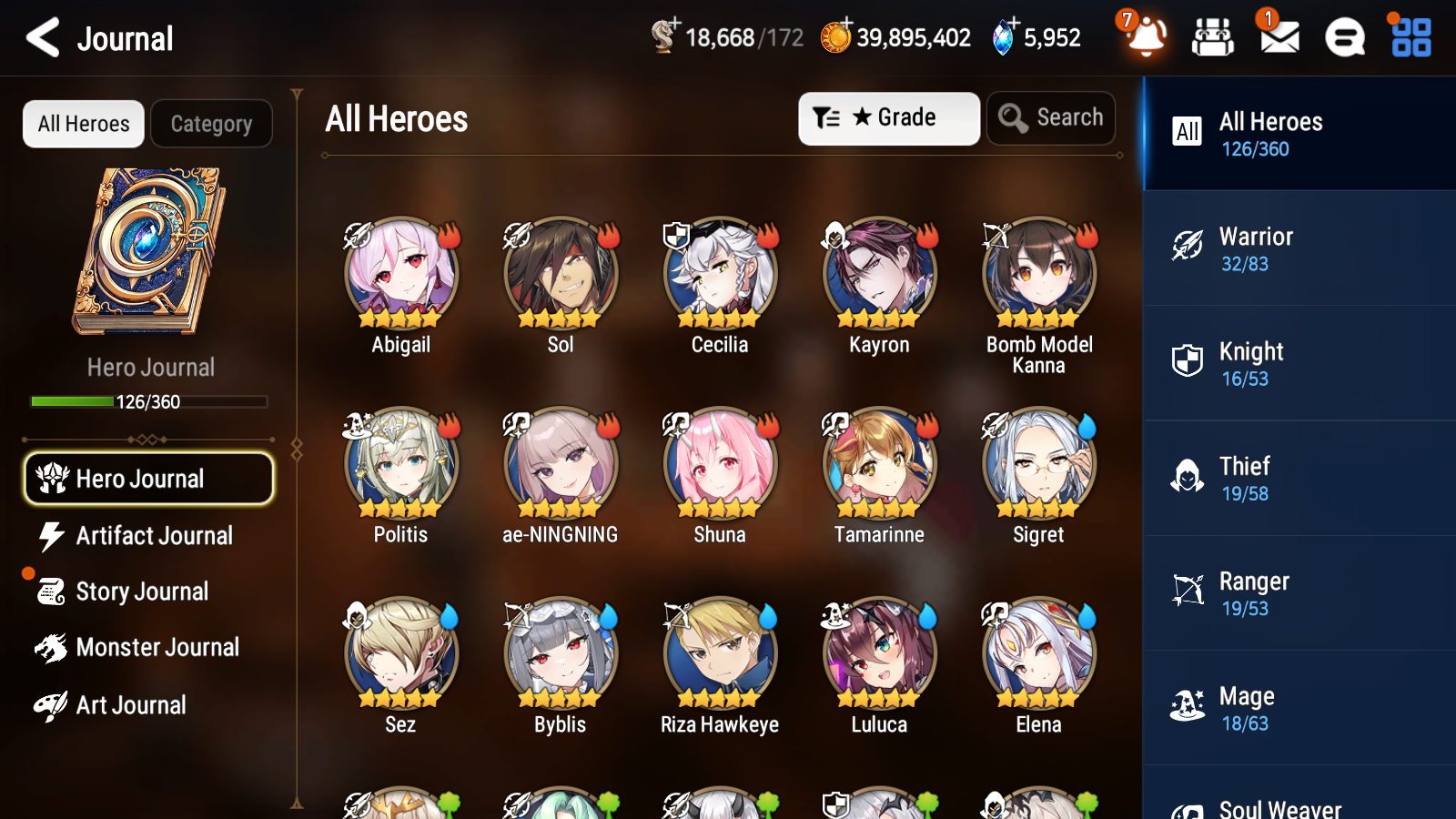 [GLOBAL] [INSTANT] Epic 7 Seven 3ML Lady of the Scales Blooming Lidica + Artifact + Byblis Martial Artist Ken +42ML pulls +20 speed +Name Starter Account-Mobile Games Starter