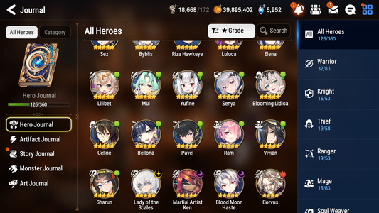 [GLOBAL] [INSTANT] Epic 7 Seven 3ML Lady of the Scales Blooming Lidica + Artifact + Byblis Martial Artist Ken +42ML pulls +20 speed +Name Starter Account-Mobile Games Starter