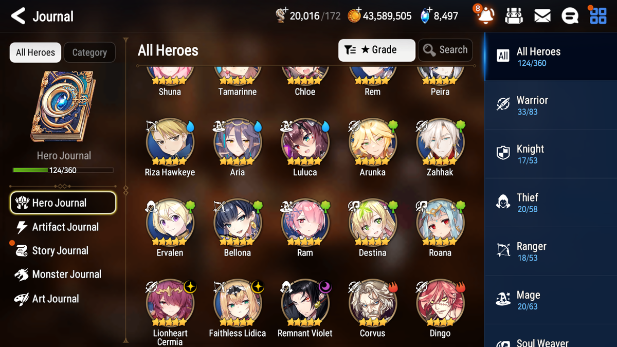 [GLOBAL] [INSTANT] Epic 7 Seven 3ML Lionheart Cermia Remnant Violet Faithless Lidica+ 42ML pulls mystics + 20 Speed + Name Starter Account-Mobile Games Starter