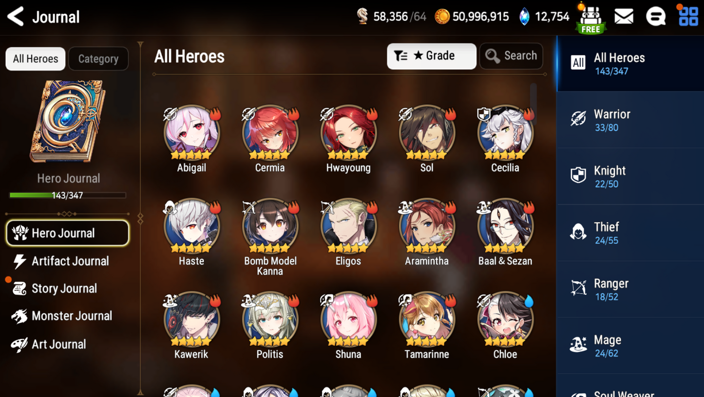 [GLOBAL] [INSTANT] Epic 7 Seven 3ML Lone Wolf Peira + 65ML pulls 13k skystones 2900 mystics+ Name Starter Account-Mobile Games Starter