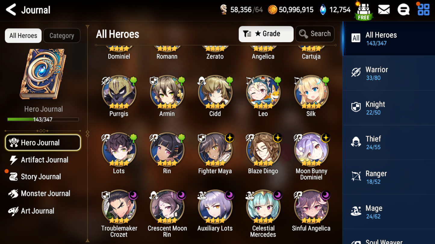 [GLOBAL] [INSTANT] Epic 7 Seven 3ML Lone Wolf Peira + 65ML pulls 13k skystones 2900 mystics+ Name Starter Account-Mobile Games Starter