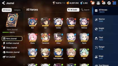 [GLOBAL] [INSTANT] Epic 7 Seven 3ML Monarch of the Sword Iseria Young Senya+artifact Solitaria of the Snow Death Dealer Ray + 40ML pulls +20 Speed + Name Starter Account-Mobile Games Starter