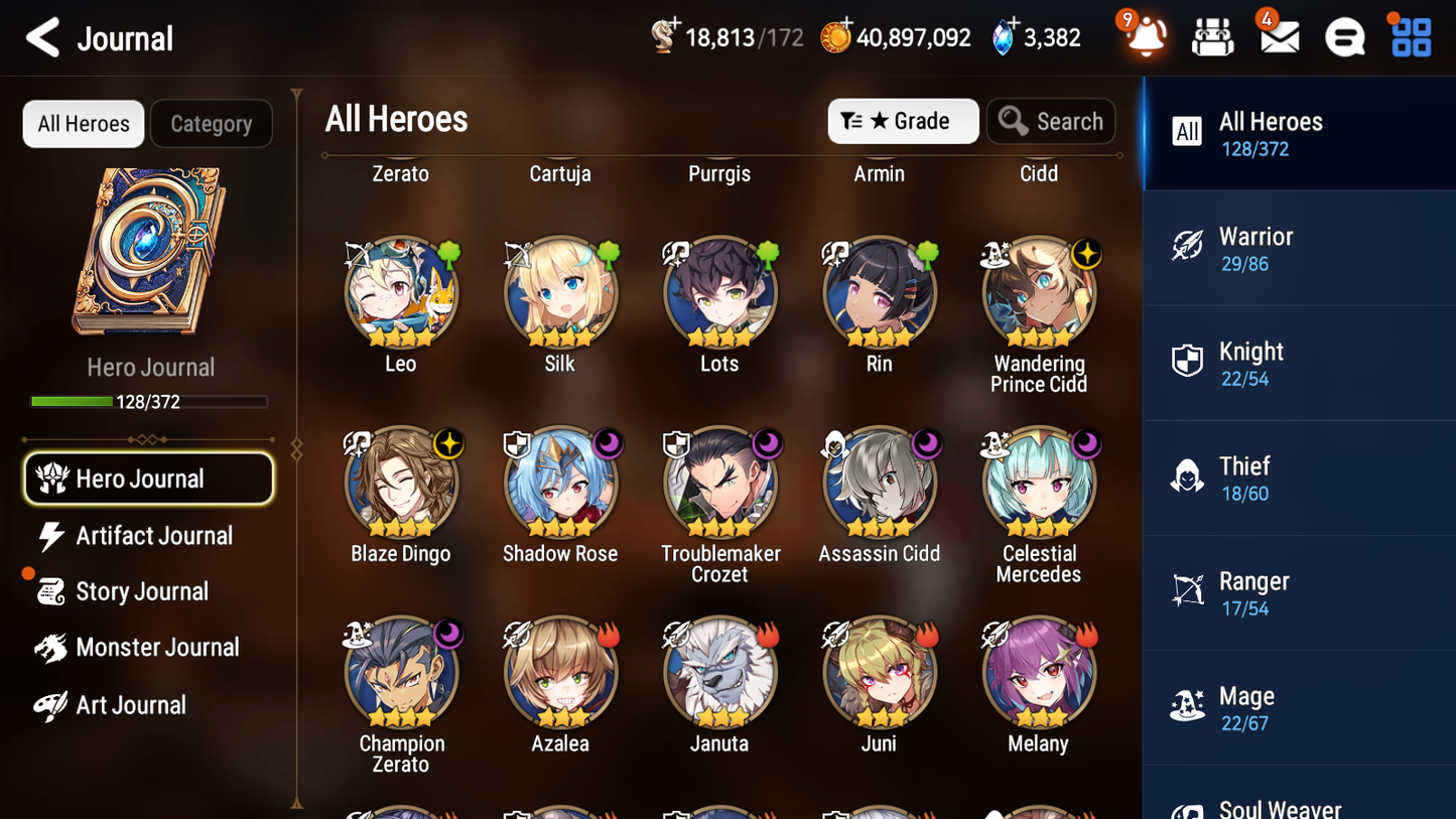 [GLOBAL] [INSTANT] Epic 7 Seven 3ML Monarch of the Sword Iseria Young Senya+artifact Solitaria of the Snow Death Dealer Ray + 40ML pulls +20 Speed + Name Starter Account-Mobile Games Starter