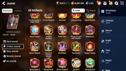 [GLOBAL] [INSTANT] Epic 7 Seven 3ML Monarch of the Sword Iseria Young Senya+artifact Solitaria of the Snow Death Dealer Ray + 40ML pulls +20 Speed + Name Starter Account-Mobile Games Starter