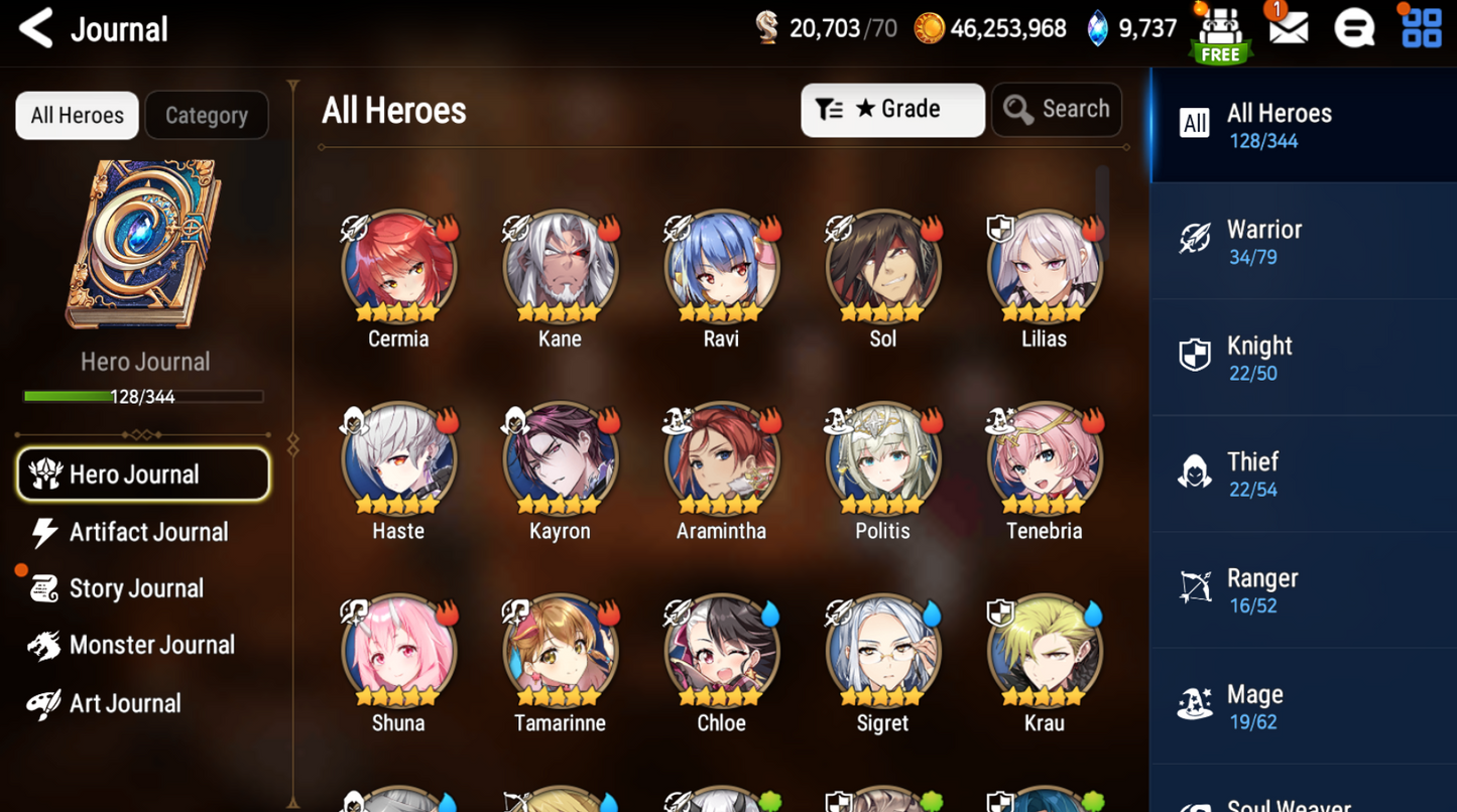 [GLOBAL] [INSTANT] Epic 7 Seven 3ML Navy Captain Landy Abyssal Yufine + ML pulls Starter Account-Mobile Games Starter