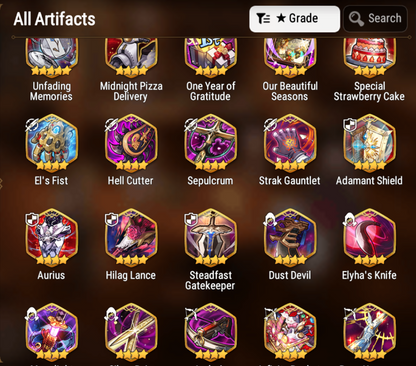 [GLOBAL] [INSTANT] Epic 7 Seven 3ML Navy Captain Landy Abyssal Yufine + ML pulls Starter Account-Mobile Games Starter