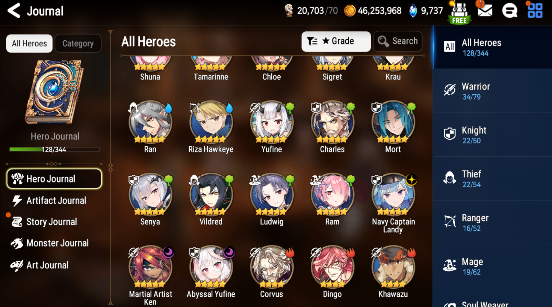 [GLOBAL] [INSTANT] Epic 7 Seven 3ML Navy Captain Landy Abyssal Yufine + ML pulls Starter Account-Mobile Games Starter