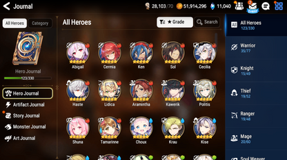 [GLOBAL] [INSTANT] Epic 7 Seven 3ML New Moon Luna Apocalypse Ravi Corvus +11k Gems +36 ML pulls Starter Account-Mobile Games Starter