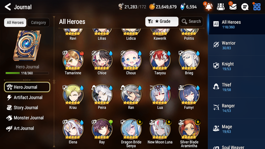 [GLOBAL] [INSTANT] Epic 7 Seven 3ML New Moon Luna Dragon Bride Senya SBA Angel Angelica + 47ML pulls +20 Speed + Name Starter Account-Mobile Games Starter