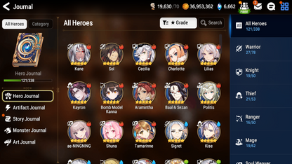 [GLOBAL] [INSTANT] Epic 7 Seven 3ML New Moon Luna Zio Maid Chloe + ML pulls + Name Starter Account-Mobile Games Starter