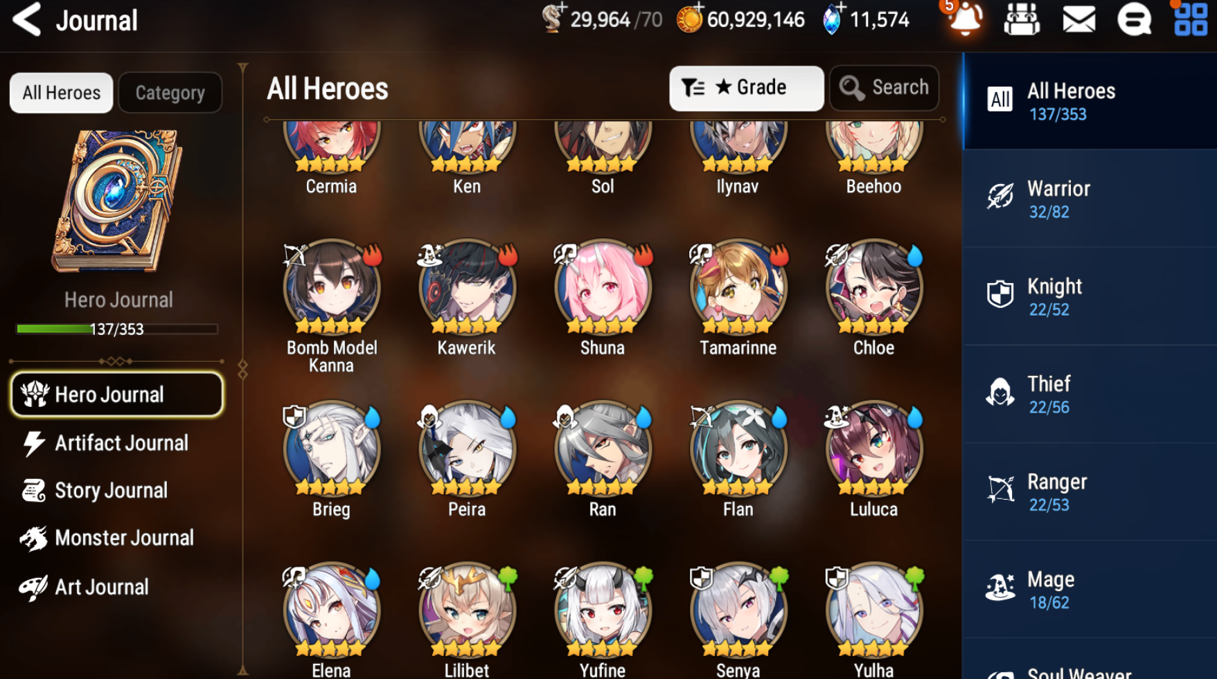 [GLOBAL] [INSTANT] Epic 7 Seven 3ML Rinak + Ruele Briar Witch Iseria Death Dealer Ray + 63ML pulls 11k skystones 1300 mystics+ Name Starter Account-Mobile Games Starter