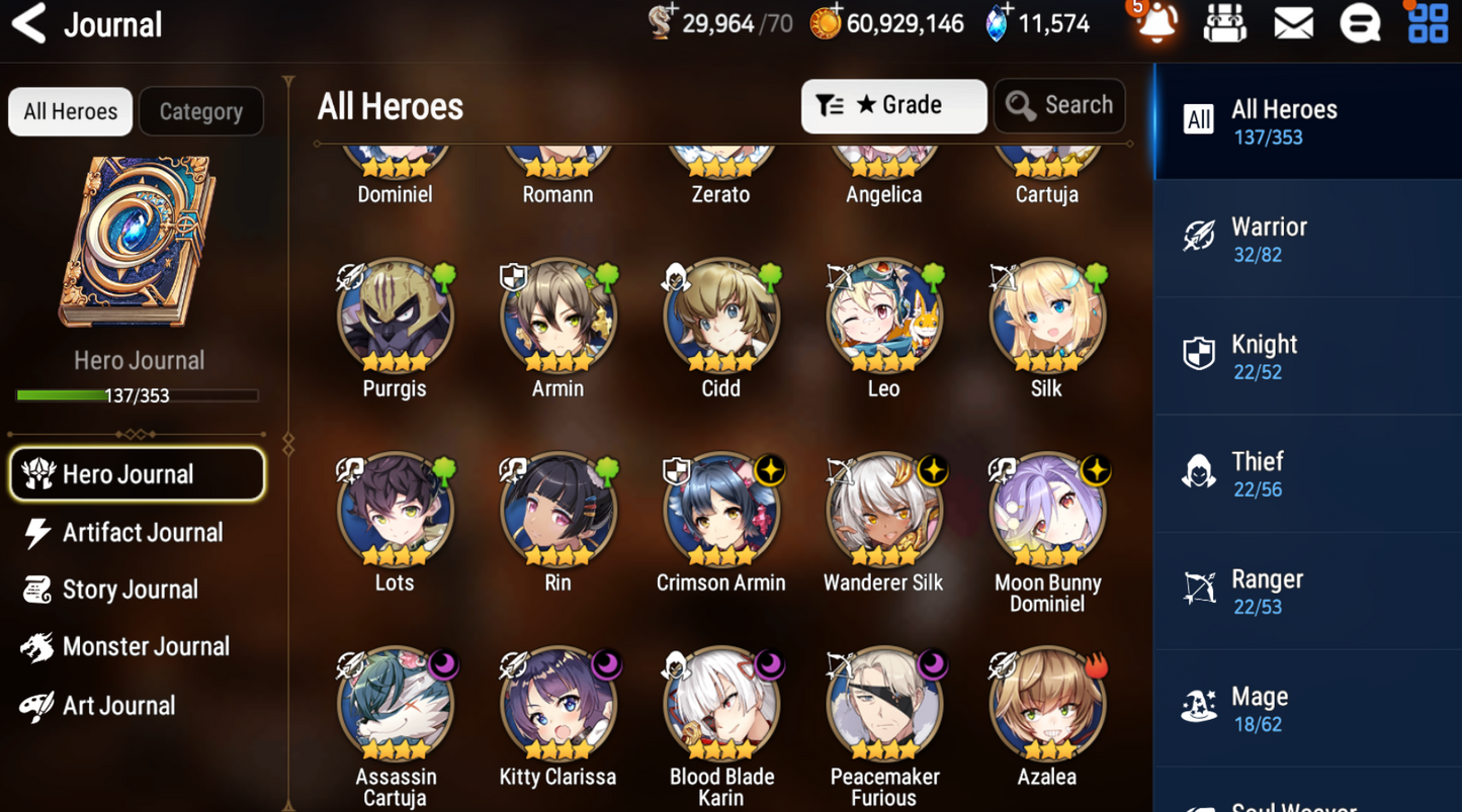 [GLOBAL] [INSTANT] Epic 7 Seven 3ML Rinak + Ruele Briar Witch Iseria Death Dealer Ray + 63ML pulls 11k skystones 1300 mystics+ Name Starter Account-Mobile Games Starter