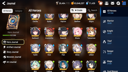[GLOBAL] [INSTANT] Epic 7 Seven 3ML Rinak Sea Phantom Politis Briar Witch Iseria Ludwig Angel of Light Angelica+ 76ML pulls 11k skystones 1250 mystics+20 Speed+ Name Starter Account-Mobile Games Starter
