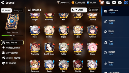 [GLOBAL] [INSTANT] Epic 7 Seven 3ML Rinak + Solitaria of the Snow Dark Corvus Operator Sigret + 63ML pulls 11k skystones 1300 mystics+ Name Starter Account-Mobile Games Starter