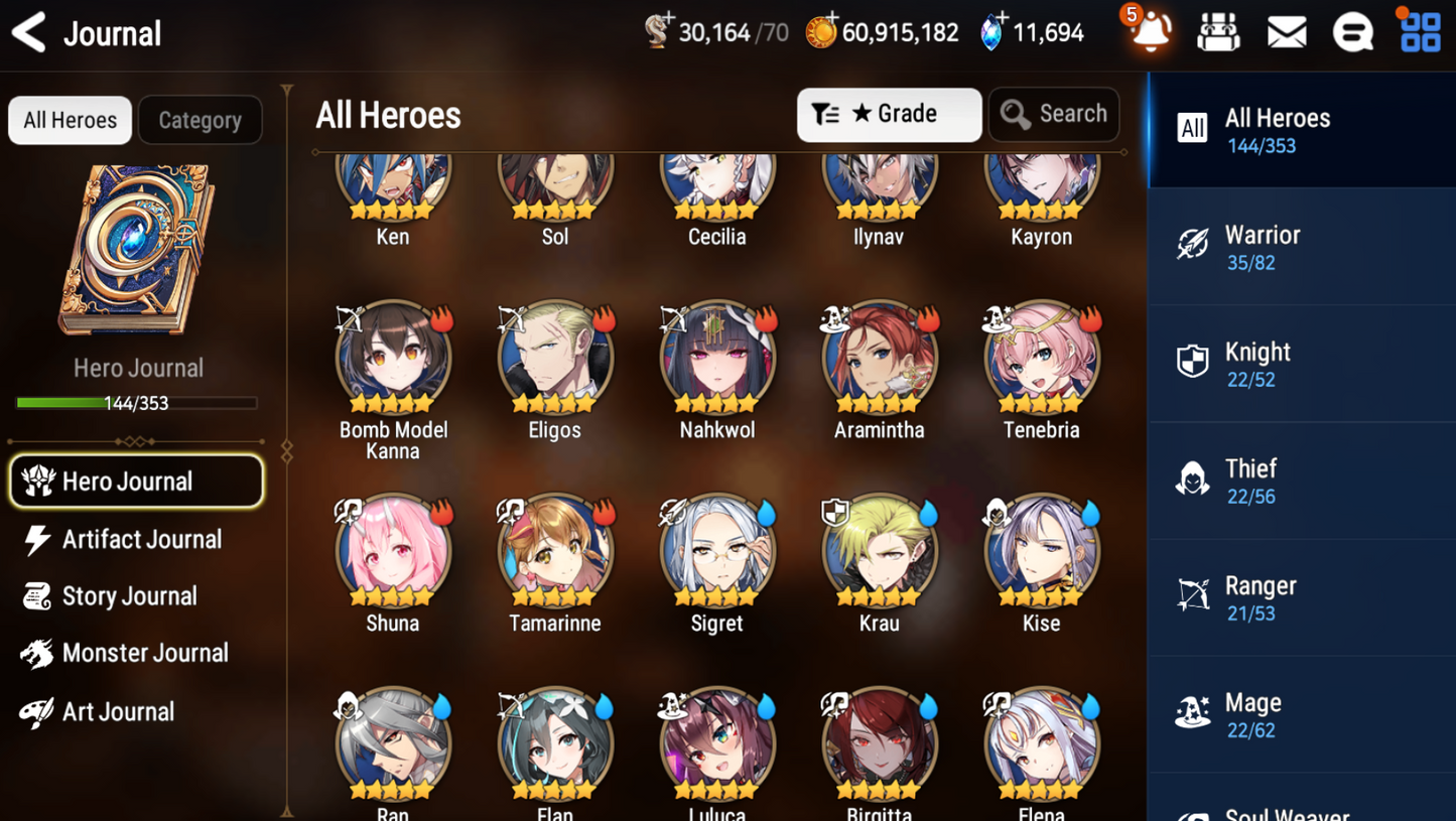 [GLOBAL] [INSTANT] Epic 7 Seven 3ML Rinak + Straze Operator Sigret Requiem Roana + 63ML pulls 11k skystones 1300 mystics+ Name Starter Account-Mobile Games Starter