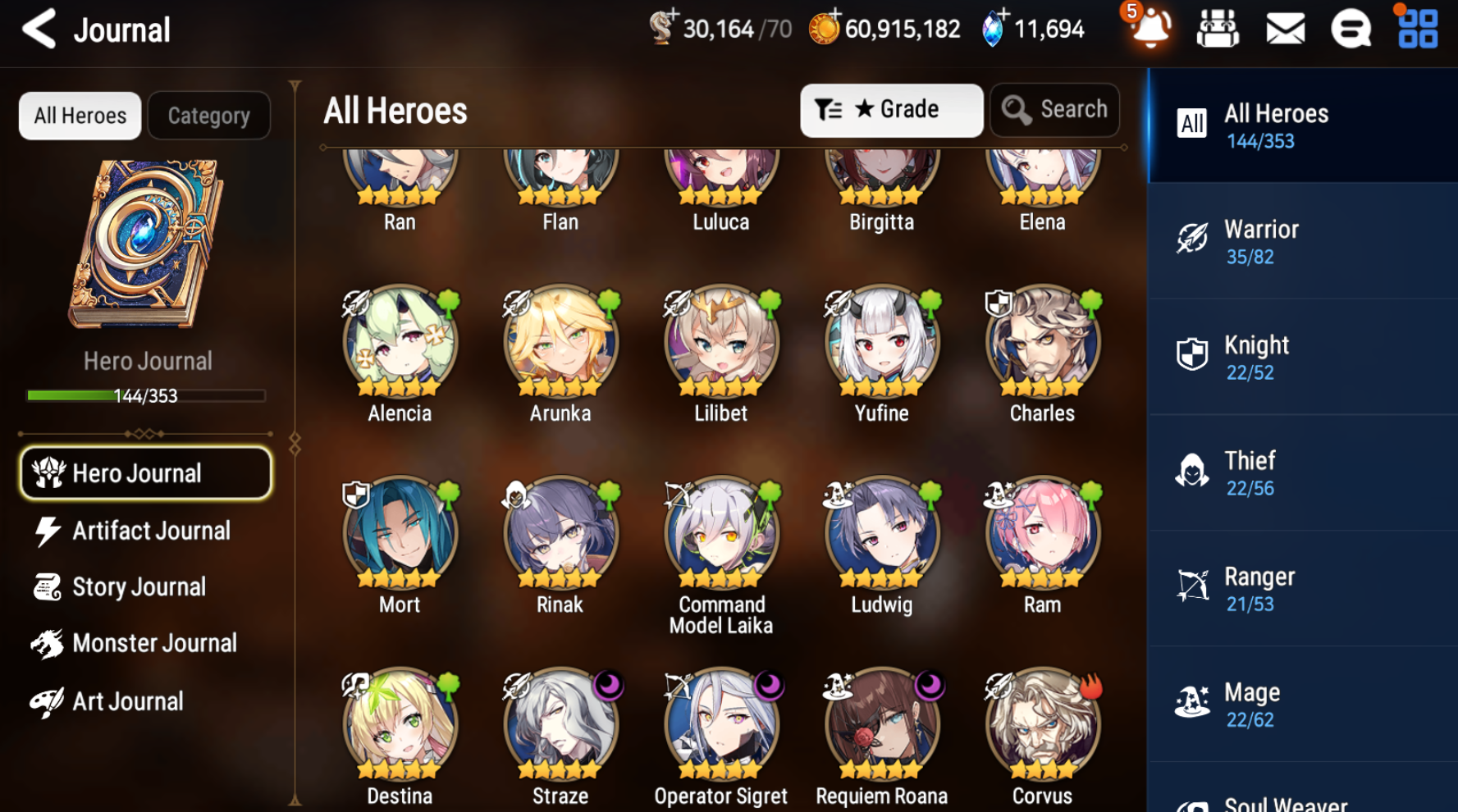 [GLOBAL] [INSTANT] Epic 7 Seven 3ML Rinak + Straze Operator Sigret Requiem Roana + 63ML pulls 11k skystones 1300 mystics+ Name Starter Account-Mobile Games Starter